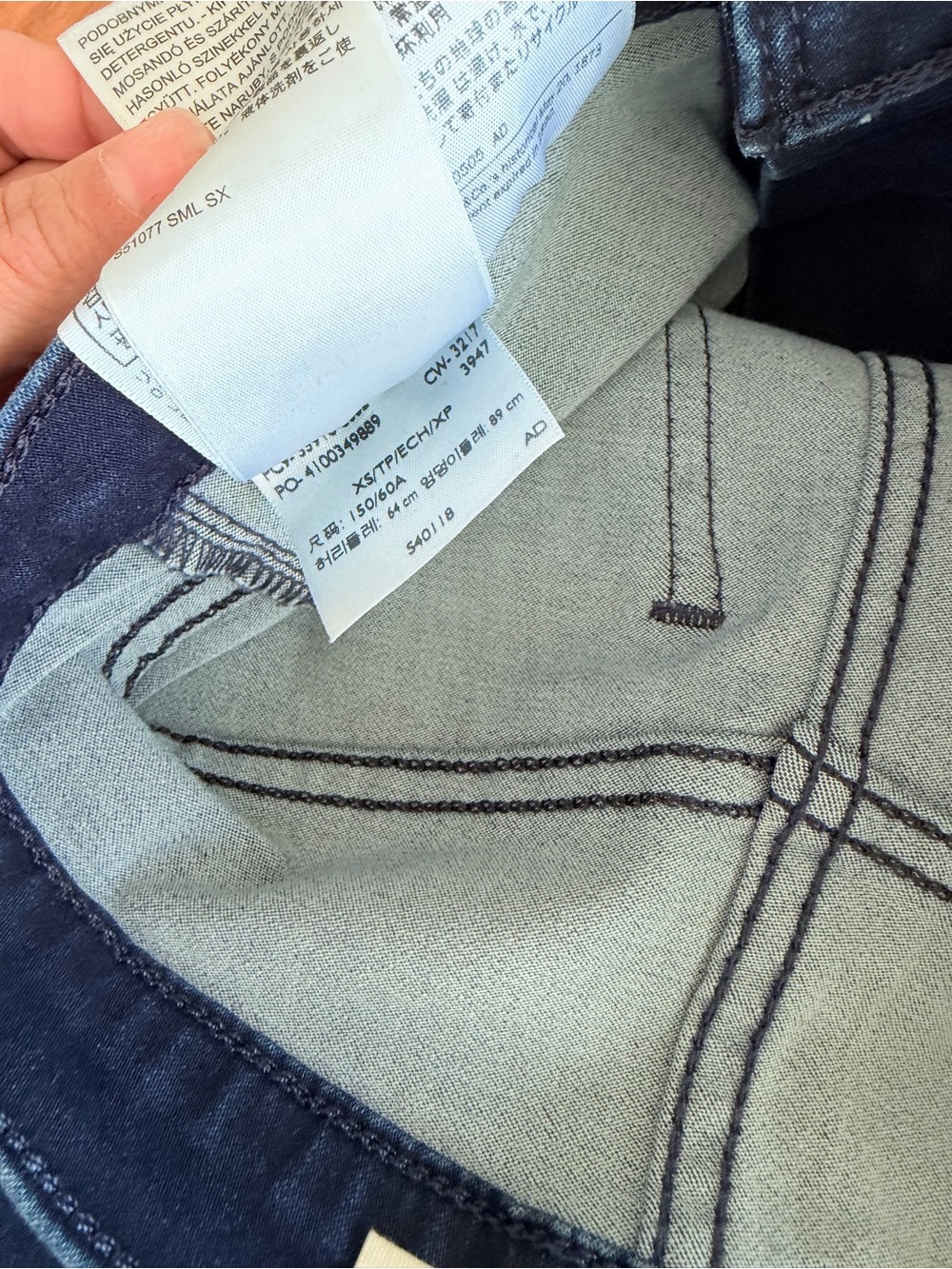 Skinny relax  Slim Stretch Levi’s women Jeans Dark Blue size xs - Picture 9 of 9